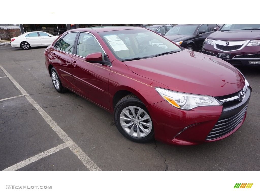 2015 Camry LE - Ruby Flare Pearl / Ash photo #1