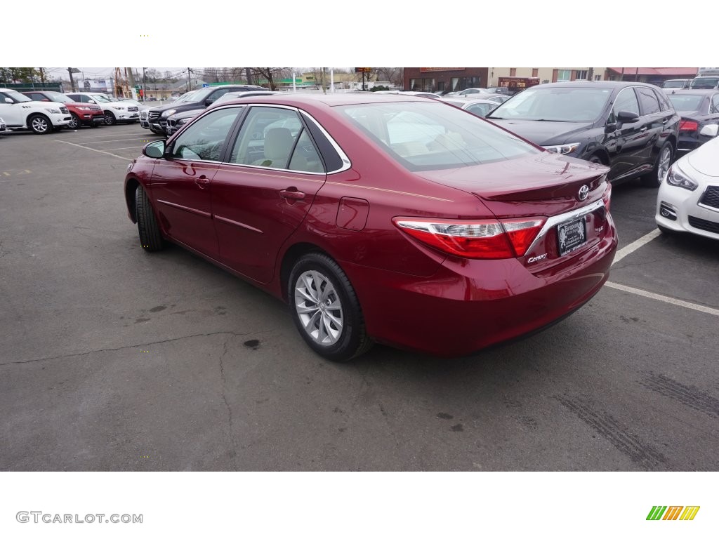2015 Camry LE - Ruby Flare Pearl / Ash photo #4