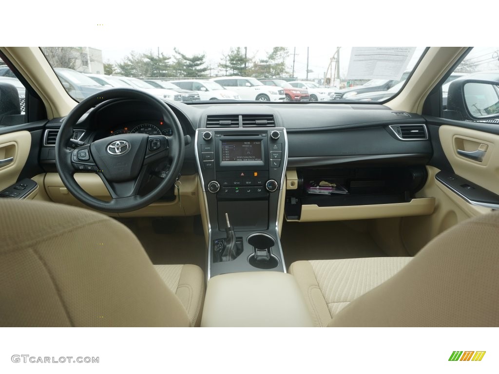 2015 Camry LE - Ruby Flare Pearl / Ash photo #6