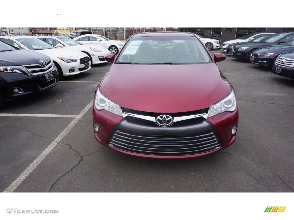 2015 Camry LE - Ruby Flare Pearl / Ash photo #9