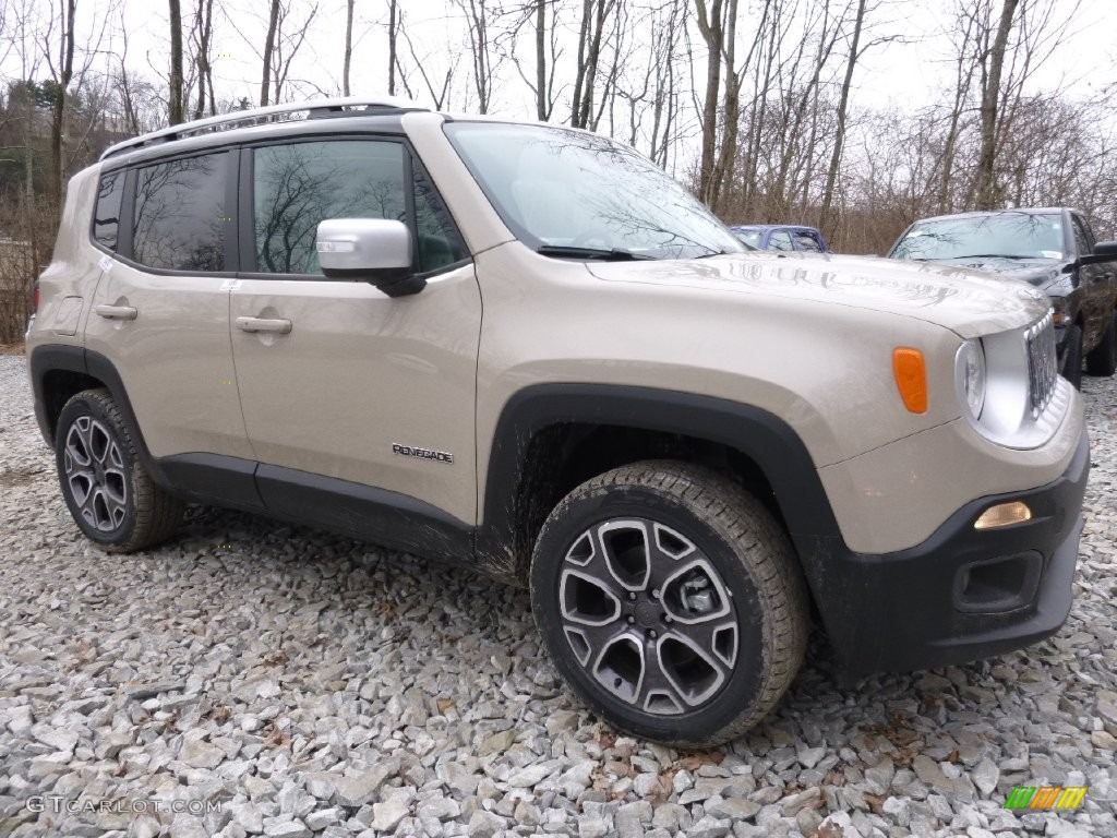 Mojave Sand 2016 Jeep Renegade Limited 4x4 Exterior Photo #110649800