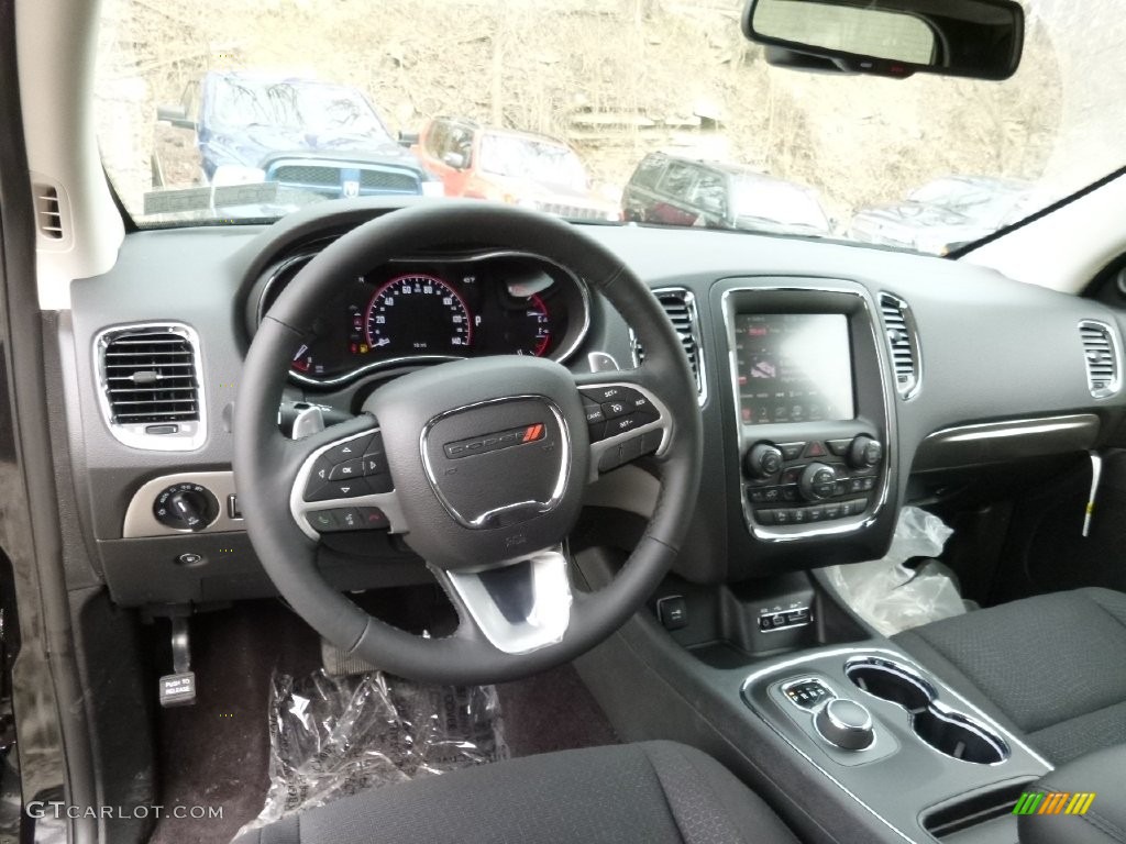 2016 Dodge Durango SXT AWD Black Dashboard Photo #110651105