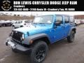 2016 Hydro Blue Pearl Jeep Wrangler Unlimited Sport 4x4  photo #1