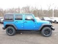 2016 Hydro Blue Pearl Jeep Wrangler Unlimited Sport 4x4  photo #11