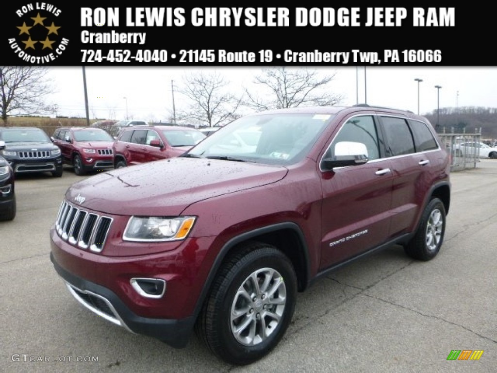 2016 Velvet Red Pearl Jeep Grand Cherokee Limited 4x4