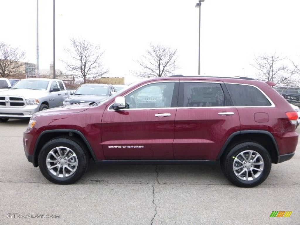 Velvet Red Pearl 2016 Jeep Grand Cherokee Limited 4x4 Exterior Photo #110655728