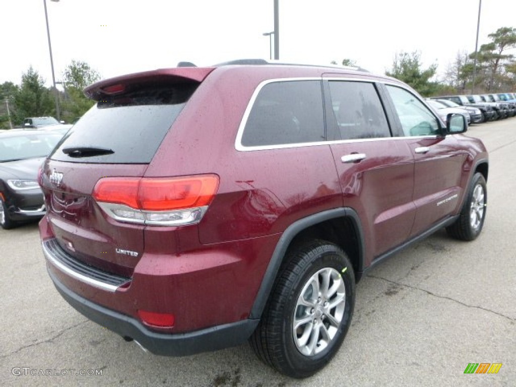 2016 Grand Cherokee Limited 4x4 - Velvet Red Pearl / Black photo #6