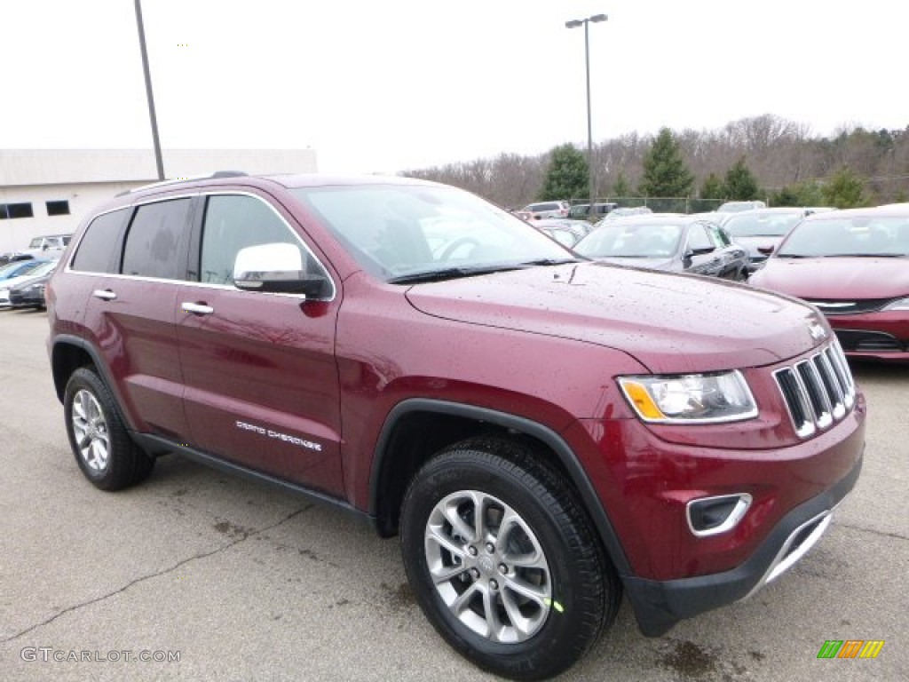 Velvet Red Pearl 2016 Jeep Grand Cherokee Limited 4x4 Exterior Photo #110655893