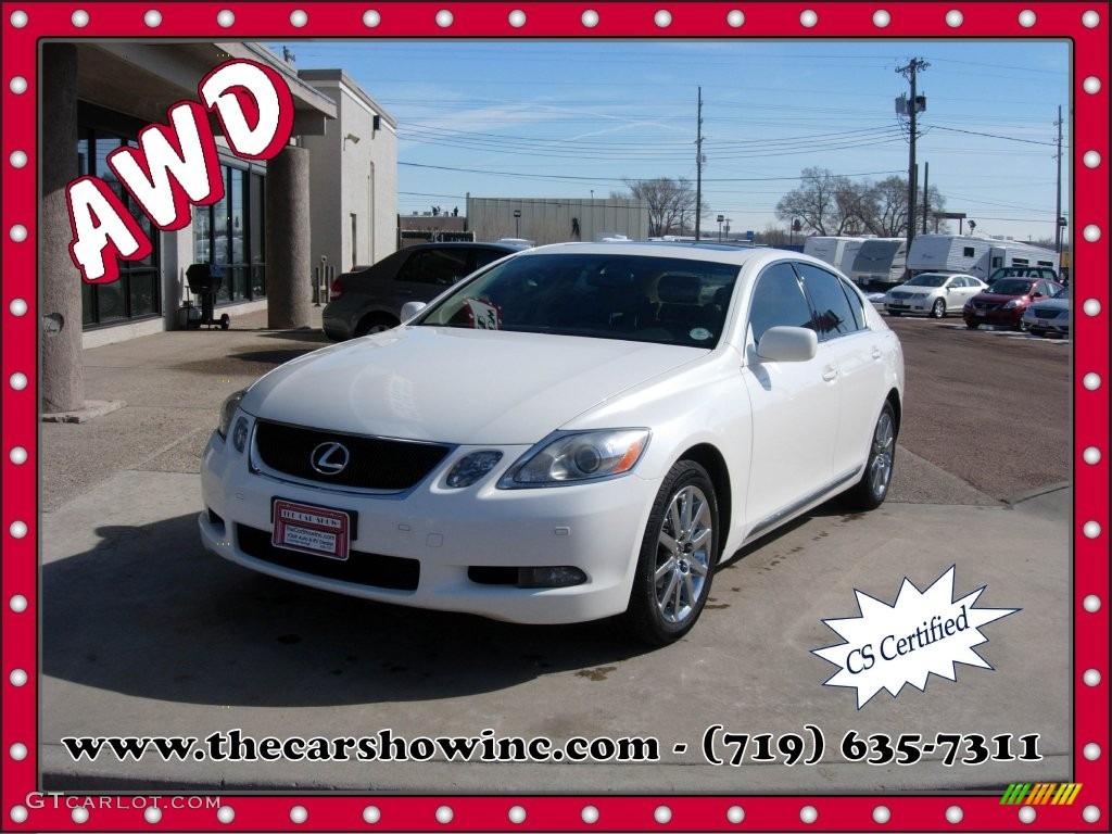 2006 GS 300 AWD - Crystal White / Cashmere photo #1