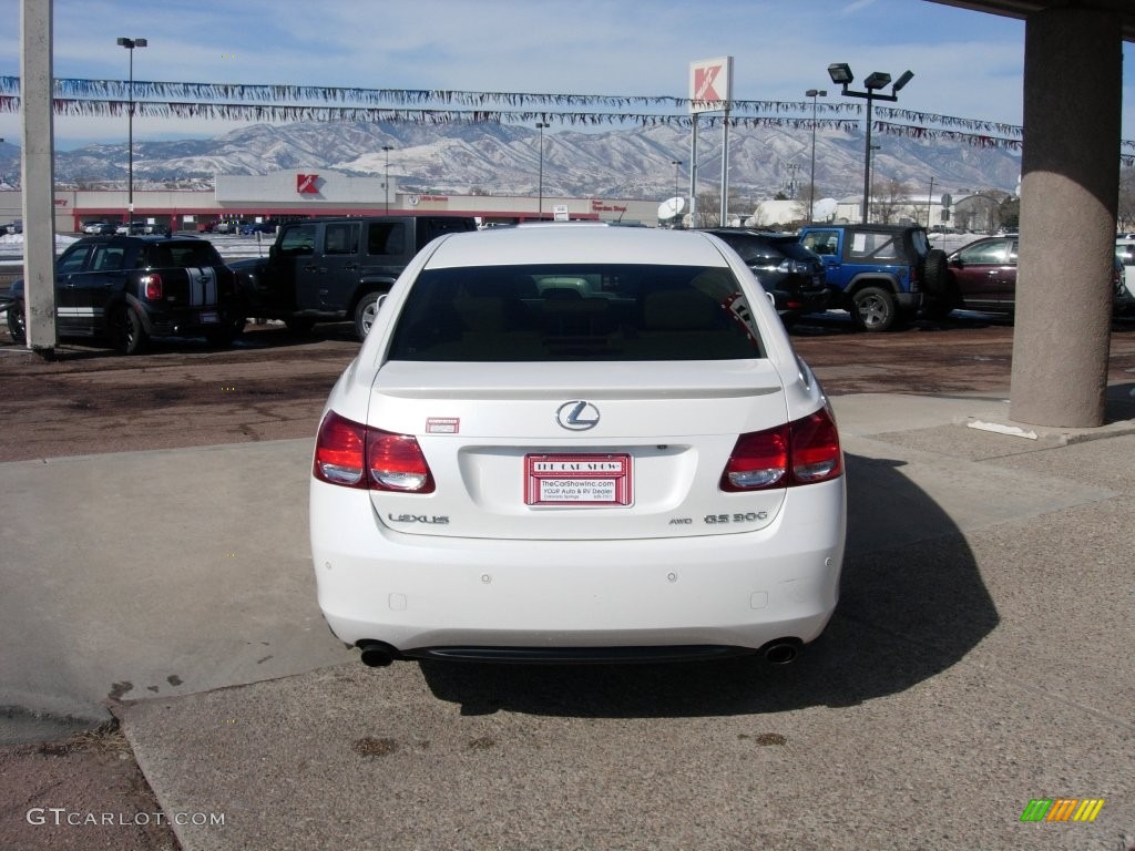 2006 GS 300 AWD - Crystal White / Cashmere photo #4