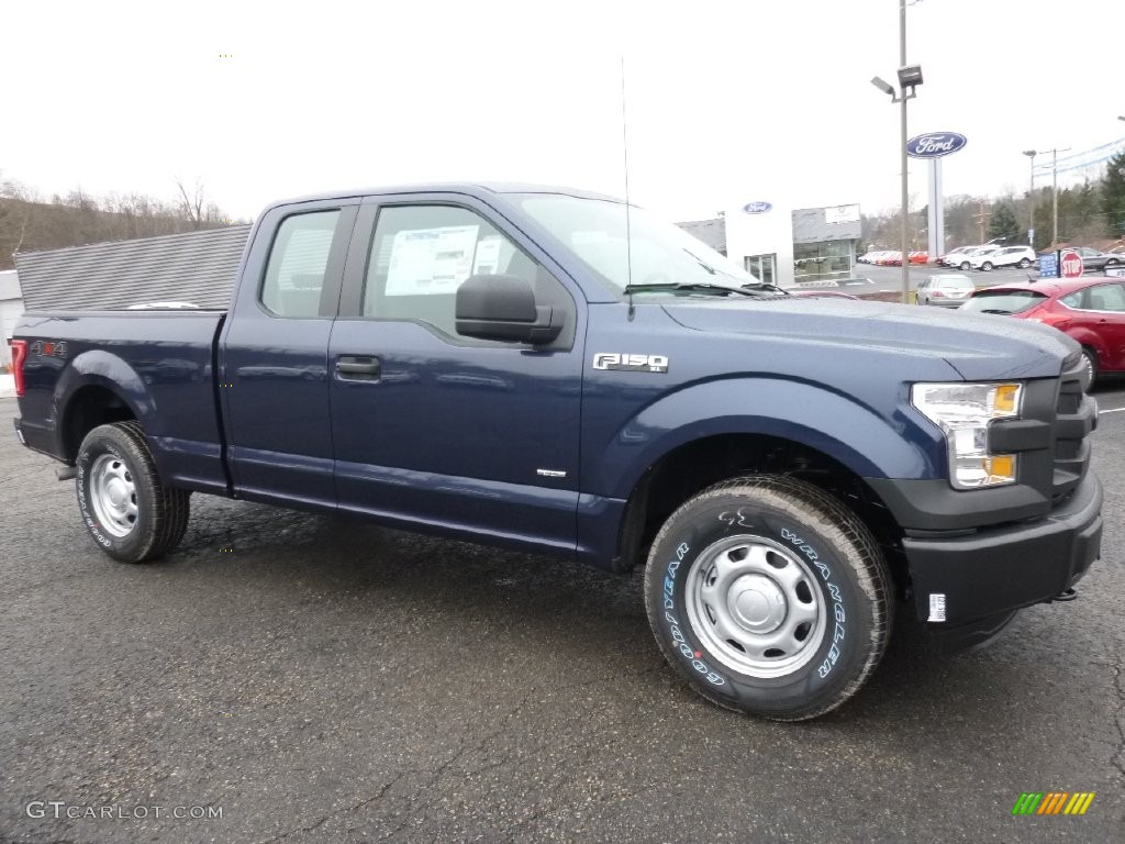 2016 F150 XL SuperCab 4x4 - Blue Jeans / Medium Earth Gray photo #1