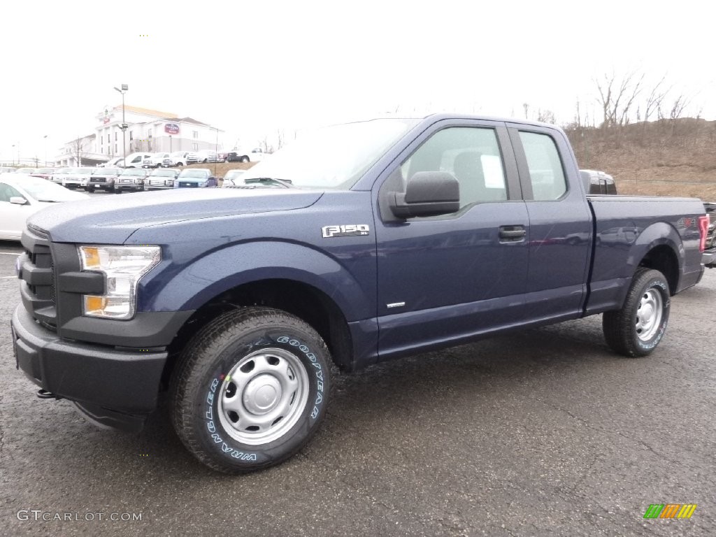 2016 F150 XL SuperCab 4x4 - Blue Jeans / Medium Earth Gray photo #5