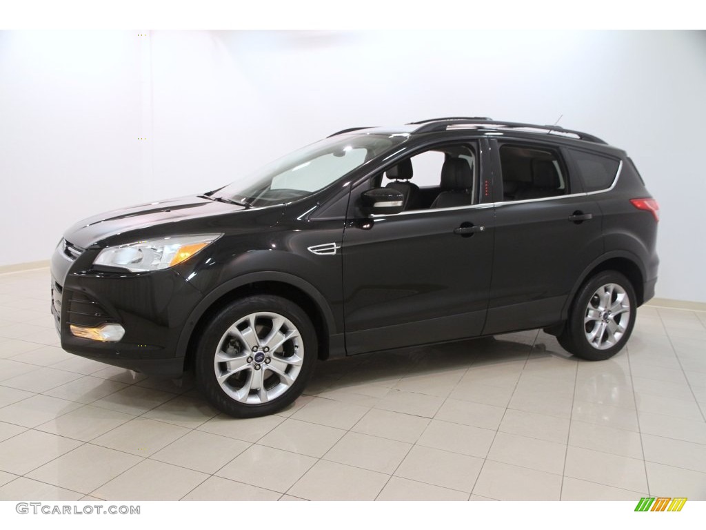 2013 Escape SEL 2.0L EcoBoost 4WD - Tuxedo Black Metallic / Charcoal Black photo #3