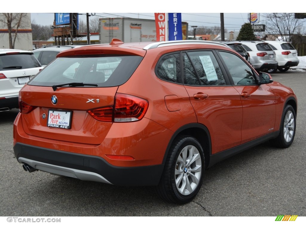 2013 X1 xDrive 28i - Valencia Orange / Black photo #3