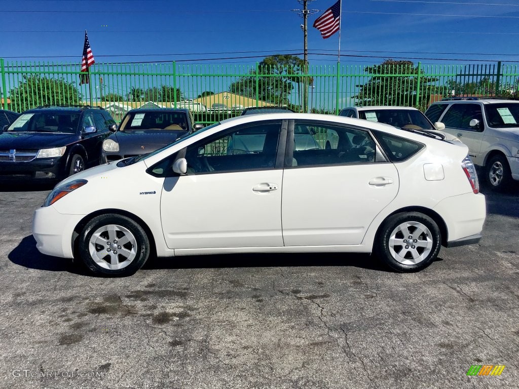 2008 Prius Hybrid Touring - Super White / Bisque photo #17