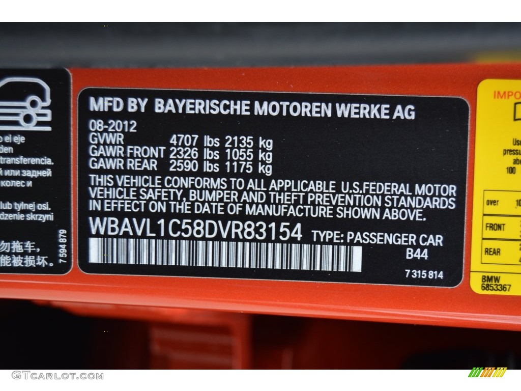 2013 X1 xDrive 28i - Valencia Orange / Black photo #34