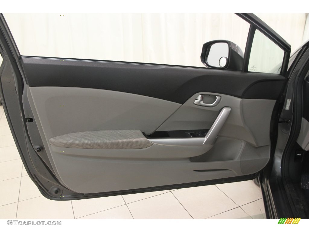 2012 Civic EX Coupe - Polished Metal Metallic / Gray photo #4