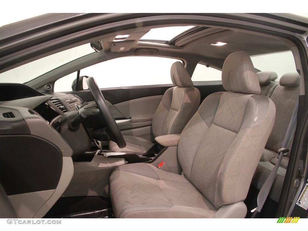 2012 Civic EX Coupe - Polished Metal Metallic / Gray photo #6