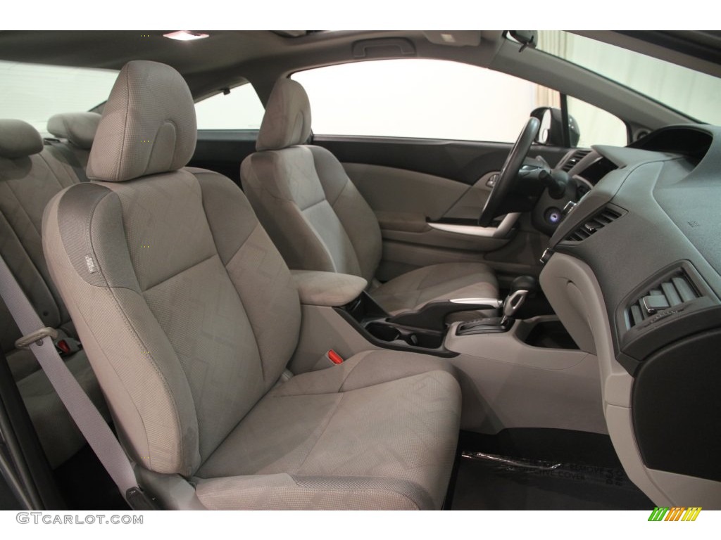 2012 Civic EX Coupe - Polished Metal Metallic / Gray photo #13