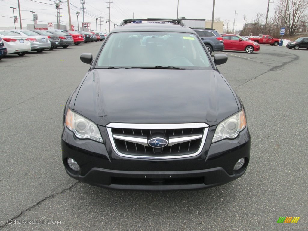 2009 Outback 2.5i Special Edition Wagon - Obsidian Black Pearl / Off Black photo #3