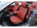 Coral Red/Black Front Seat Photo for 2013 BMW 3 Series #110665655