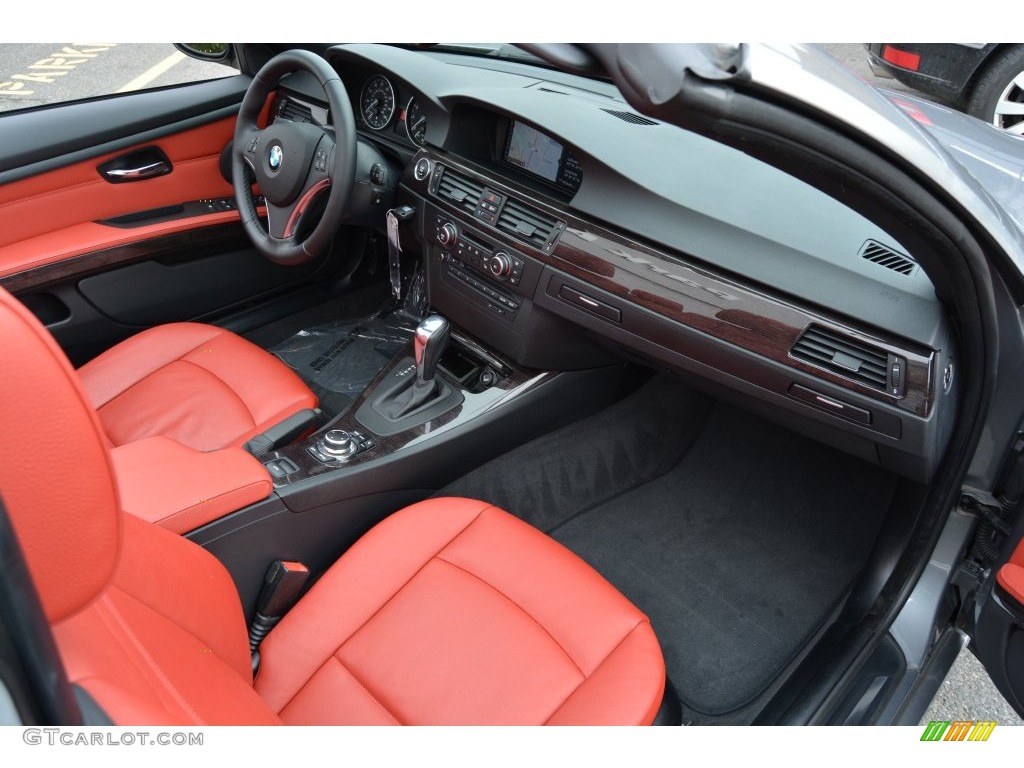 2013 3 Series 328i Convertible - Space Gray Metallic / Coral Red/Black photo #26