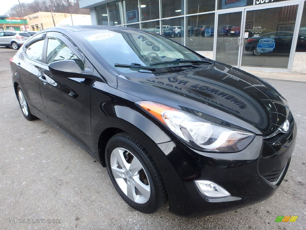 2012 Elantra GLS - Black Diamond / Gray photo #2