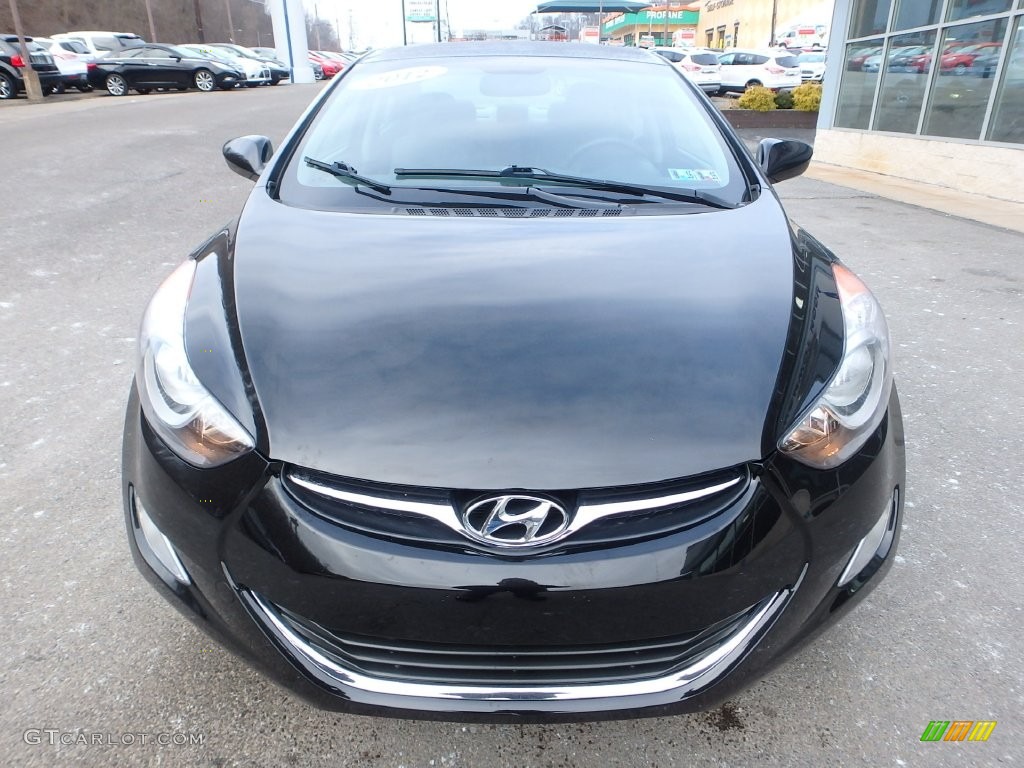 2012 Elantra GLS - Black Diamond / Gray photo #3