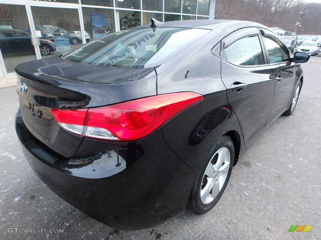 2012 Elantra GLS - Black Diamond / Gray photo #5