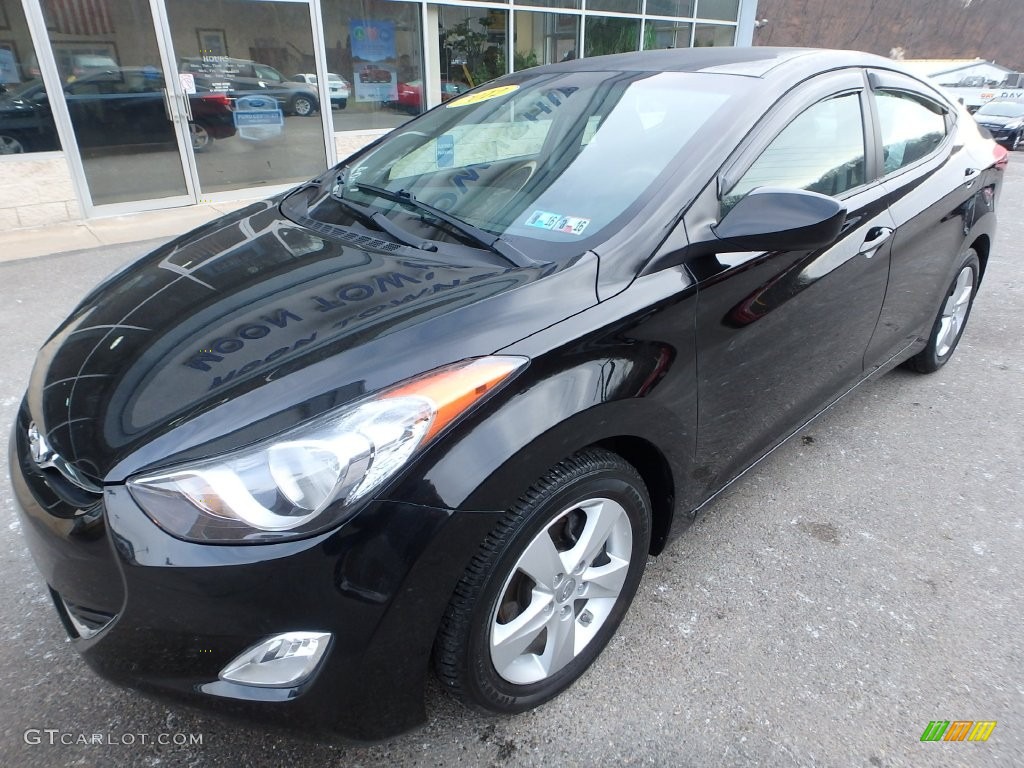 2012 Elantra GLS - Black Diamond / Gray photo #9