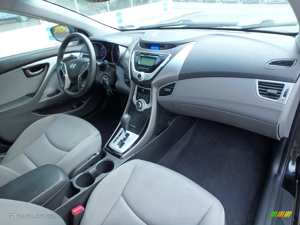 2012 Elantra GLS - Black Diamond / Gray photo #11