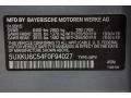 A52: Space Gray Metallic 2015 BMW X6 xDrive50i Color Code
