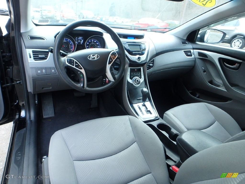 2012 Elantra GLS - Black Diamond / Gray photo #17