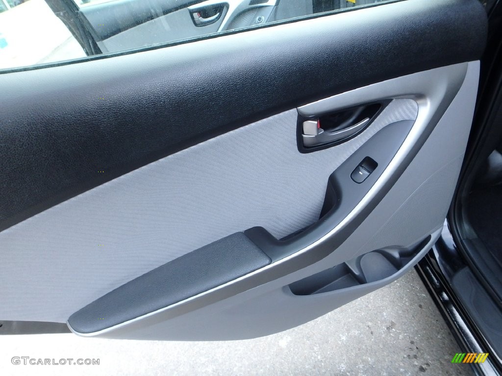 2012 Elantra GLS - Black Diamond / Gray photo #18