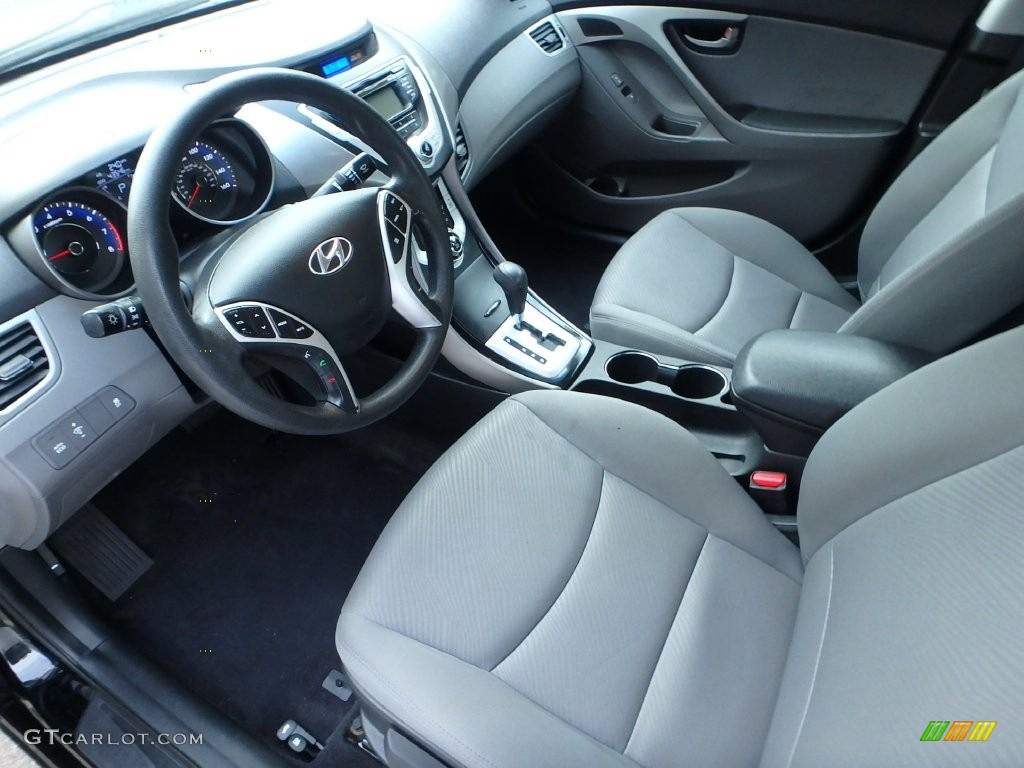 2012 Elantra GLS - Black Diamond / Gray photo #20