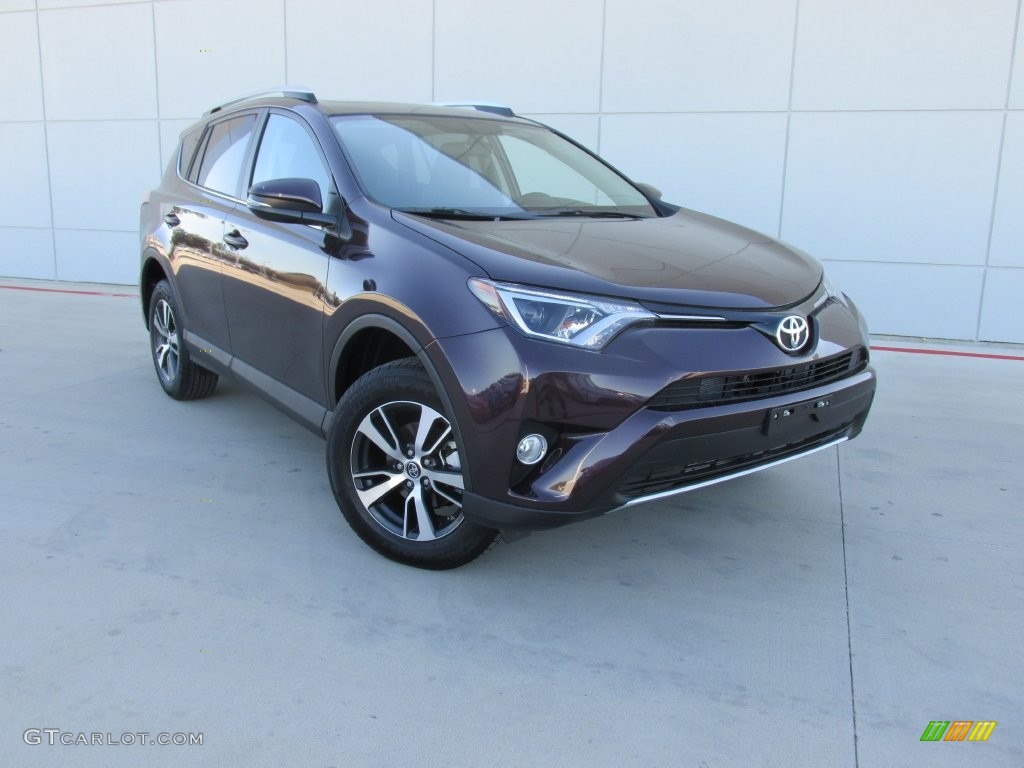 2016 RAV4 XLE - Black Currant Metallic / Black photo #1