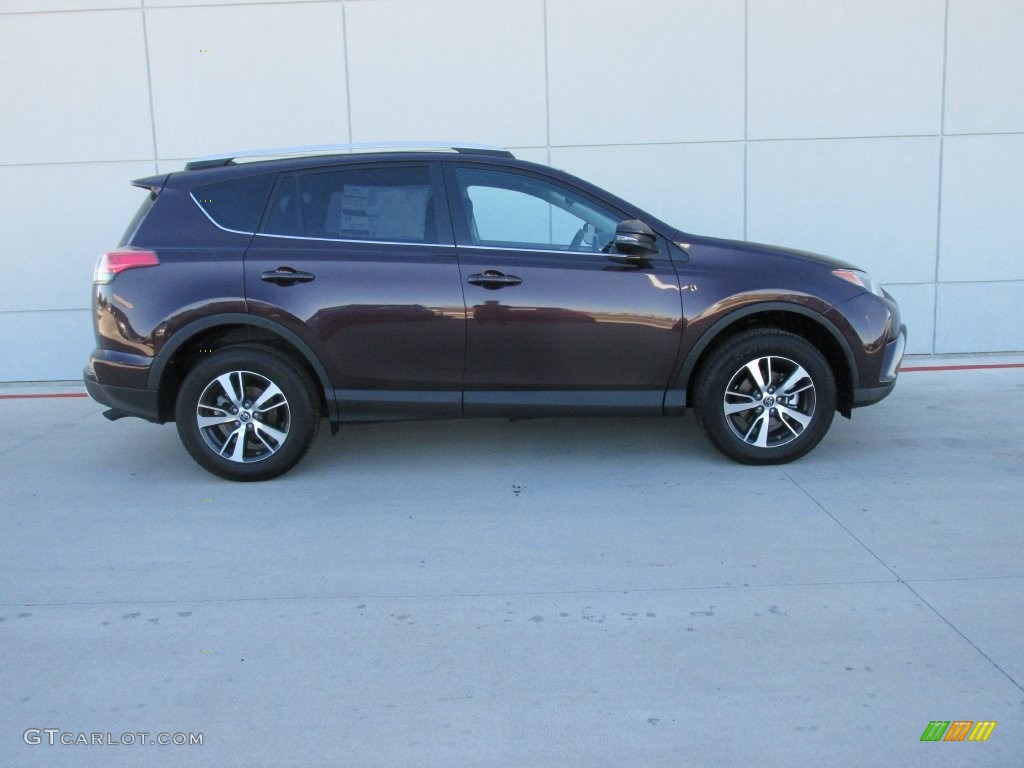 2016 RAV4 XLE - Black Currant Metallic / Black photo #3