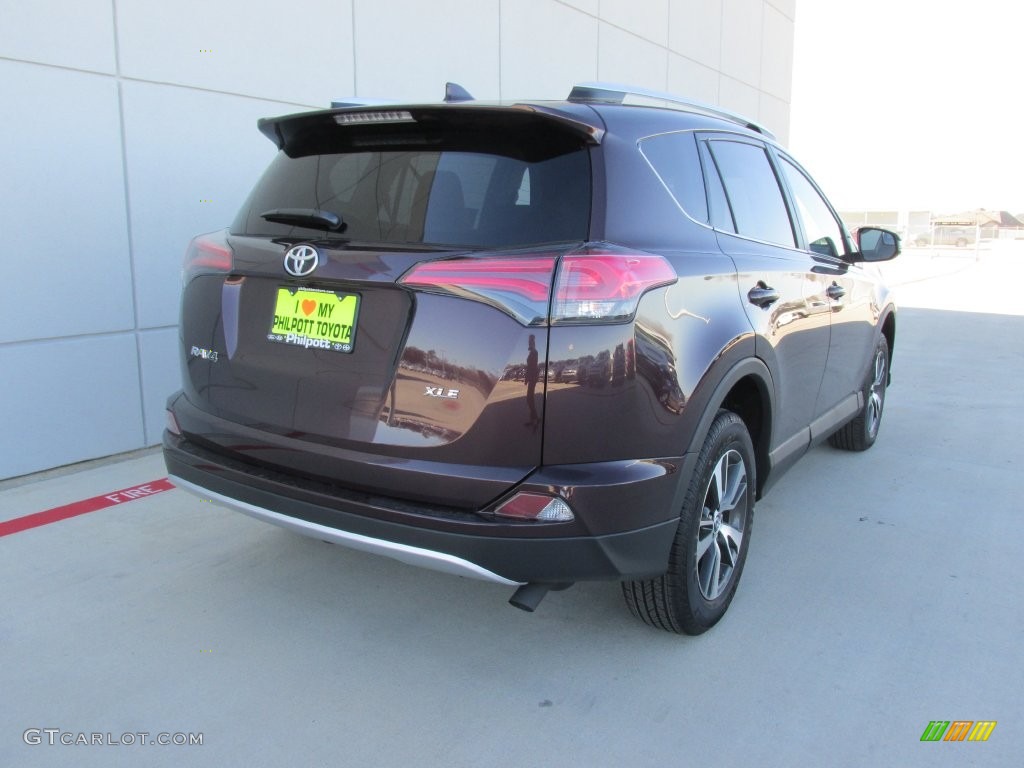 2016 RAV4 XLE - Black Currant Metallic / Black photo #4