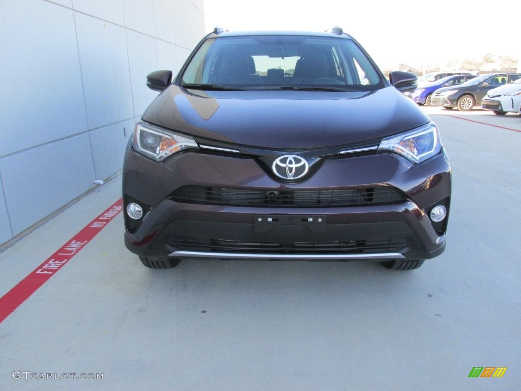 2016 RAV4 XLE - Black Currant Metallic / Black photo #8