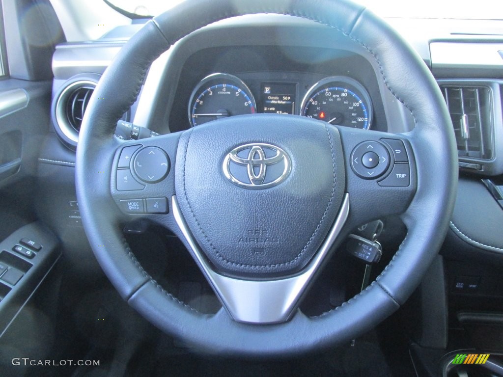 2016 RAV4 XLE - Black Currant Metallic / Black photo #30