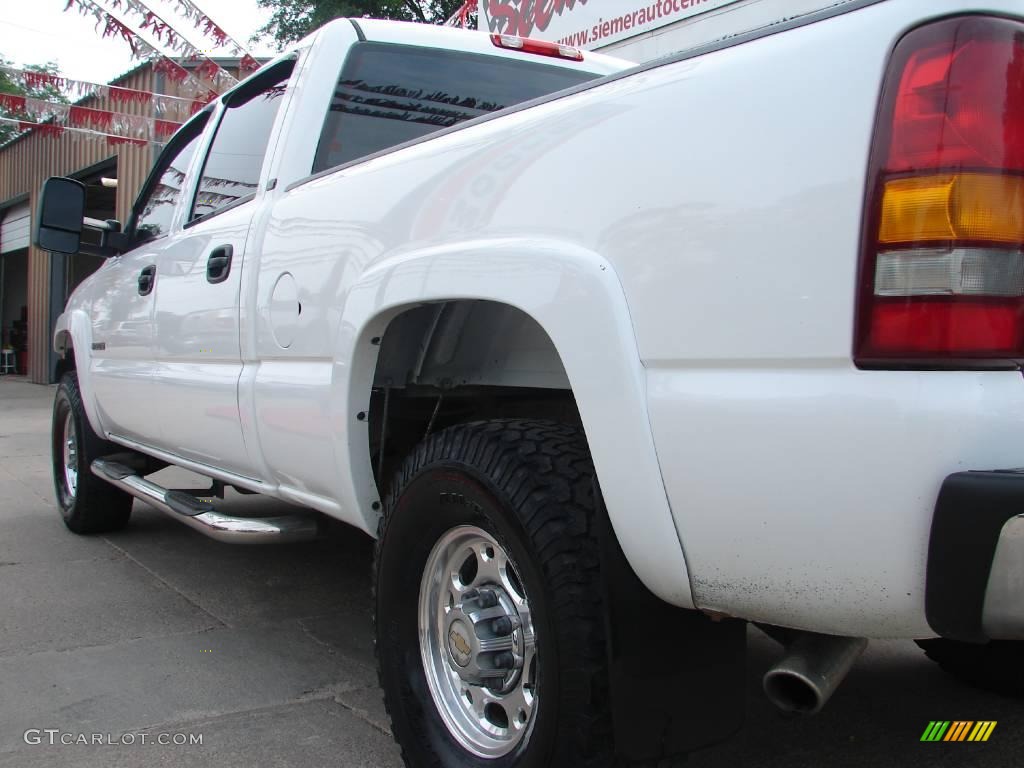 2001 Silverado 1500 LT Crew Cab 4x4 - Summit White / Medium Gray photo #6