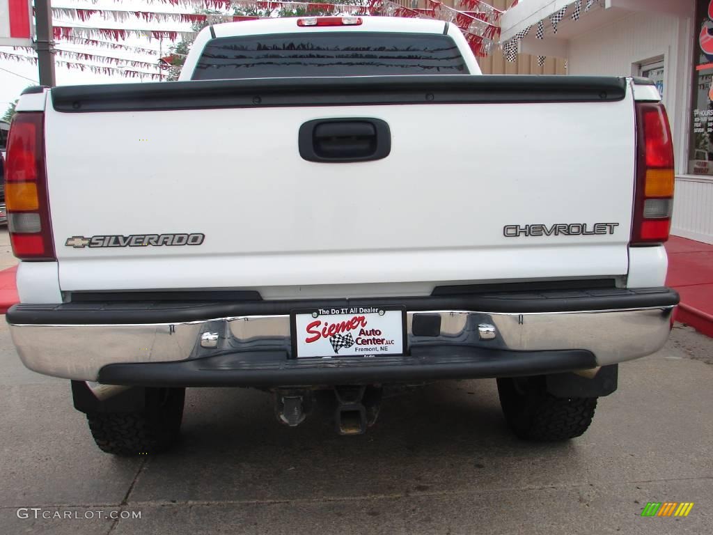 2001 Silverado 1500 LT Crew Cab 4x4 - Summit White / Medium Gray photo #8