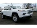 2016 Bright White Jeep Cherokee Latitude 4x4  photo #1