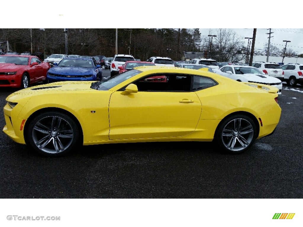 Bright Yellow 2016 Chevrolet Camaro SS Coupe Exterior Photo #110672960