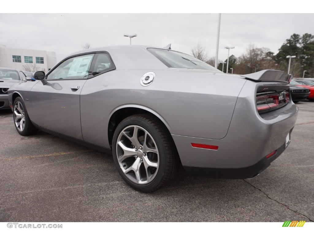 2016 Challenger R/T Plus - Billet Silver Metallic / Black/Ruby Red photo #2