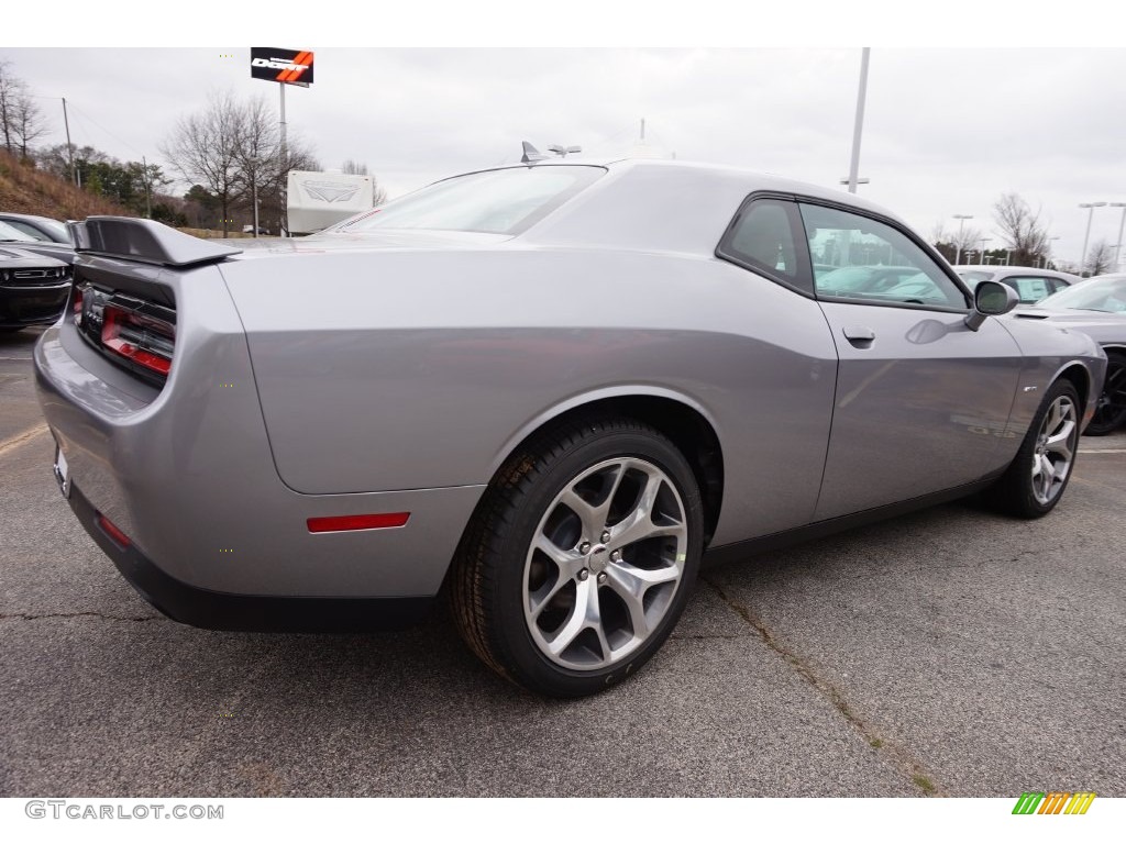 2016 Challenger R/T Plus - Billet Silver Metallic / Black/Ruby Red photo #3