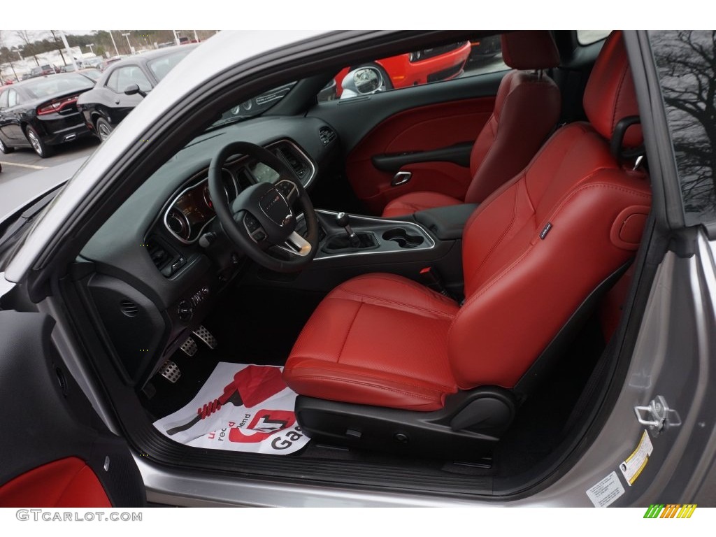 2016 Challenger R/T Plus - Billet Silver Metallic / Black/Ruby Red photo #7