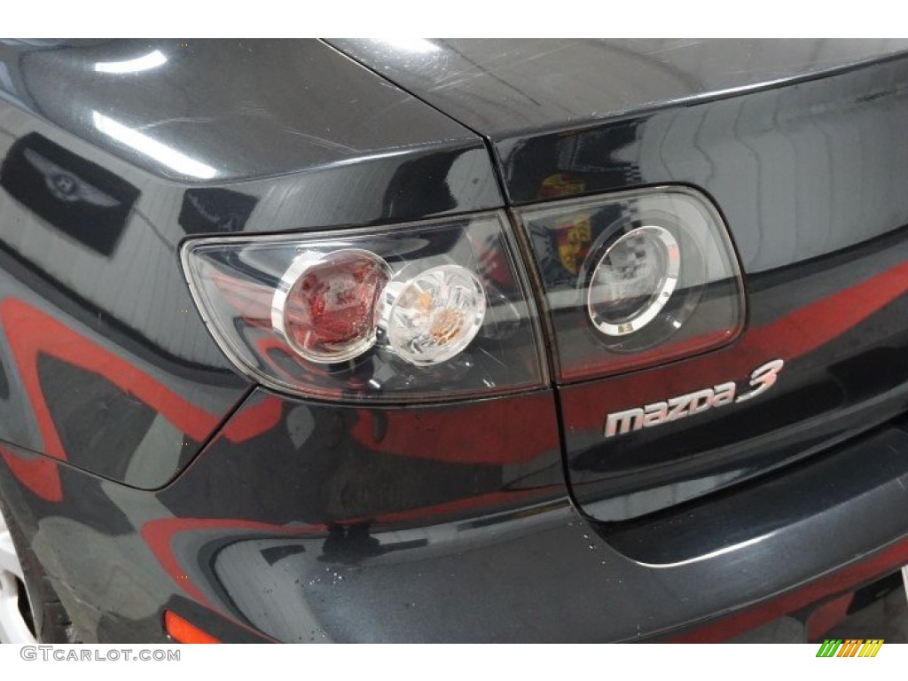 2009 MAZDA3 i Sport Sedan - Black Mica / Black photo #58