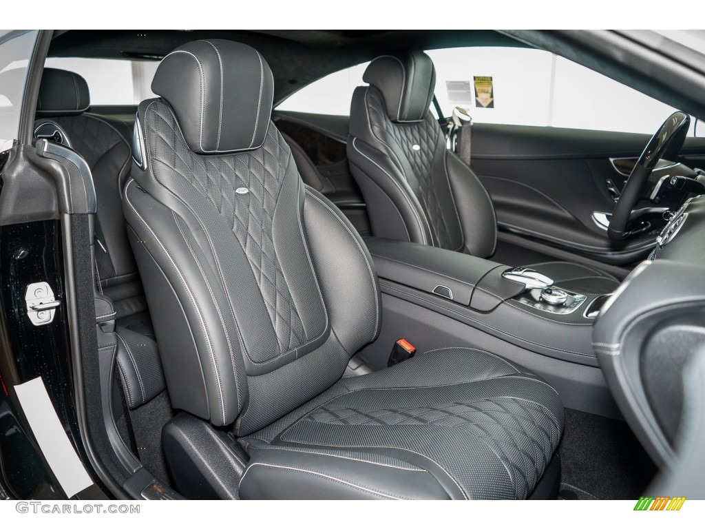 designo Black Interior 2016 Mercedes-Benz S 550 4Matic Coupe Photo #110682107