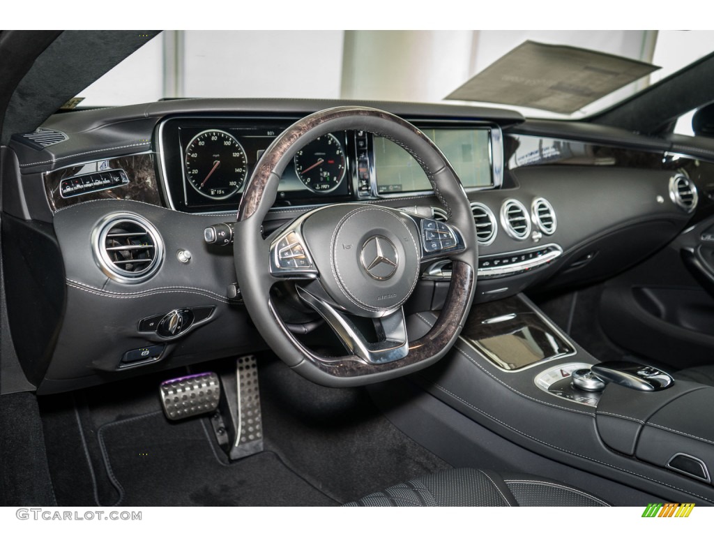 2016 Mercedes-Benz S 550 4Matic Coupe designo Black Dashboard Photo #110682260